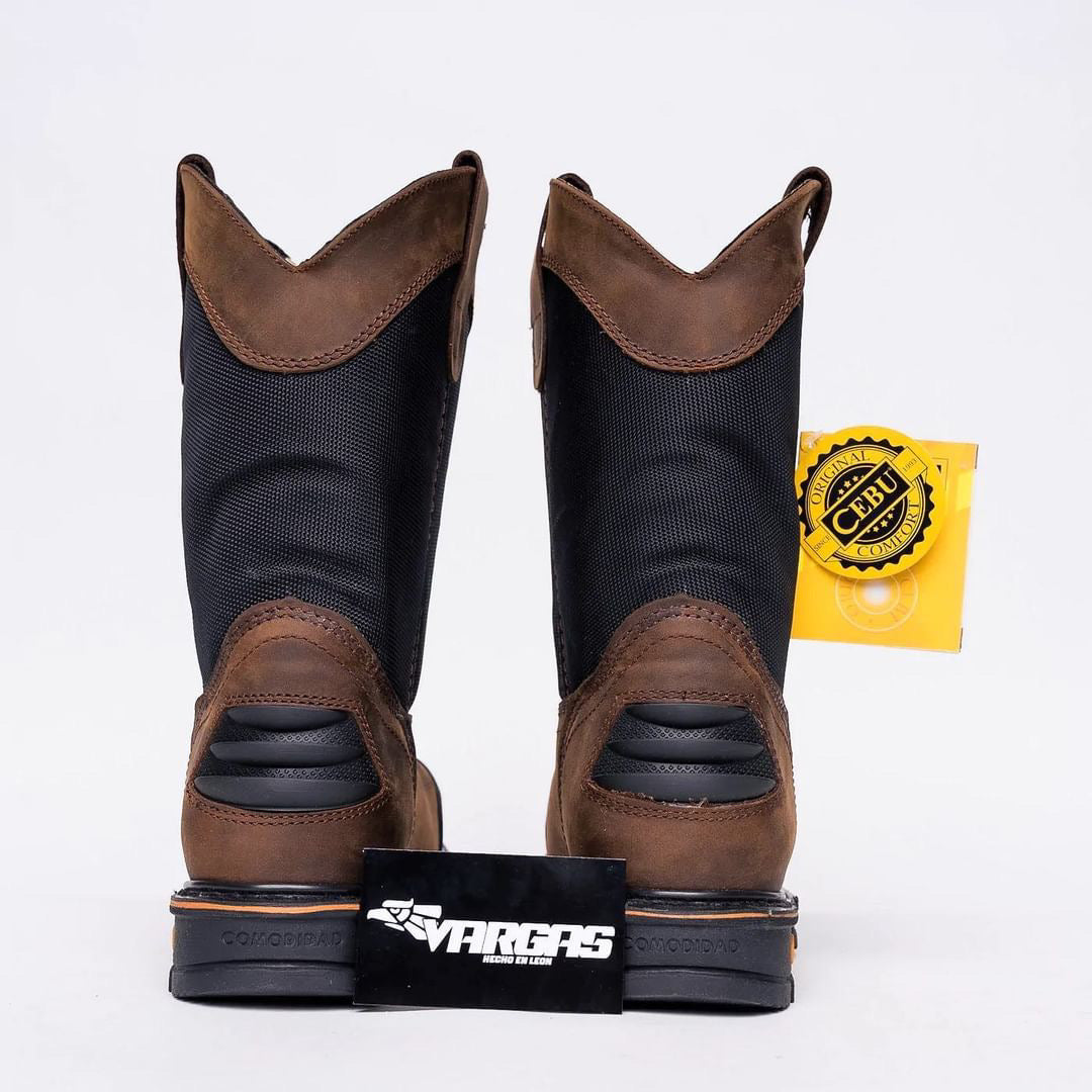 Men’s Cebu Farmer “HL200” Brown Pull Up 10” Steel Toe Work Boot