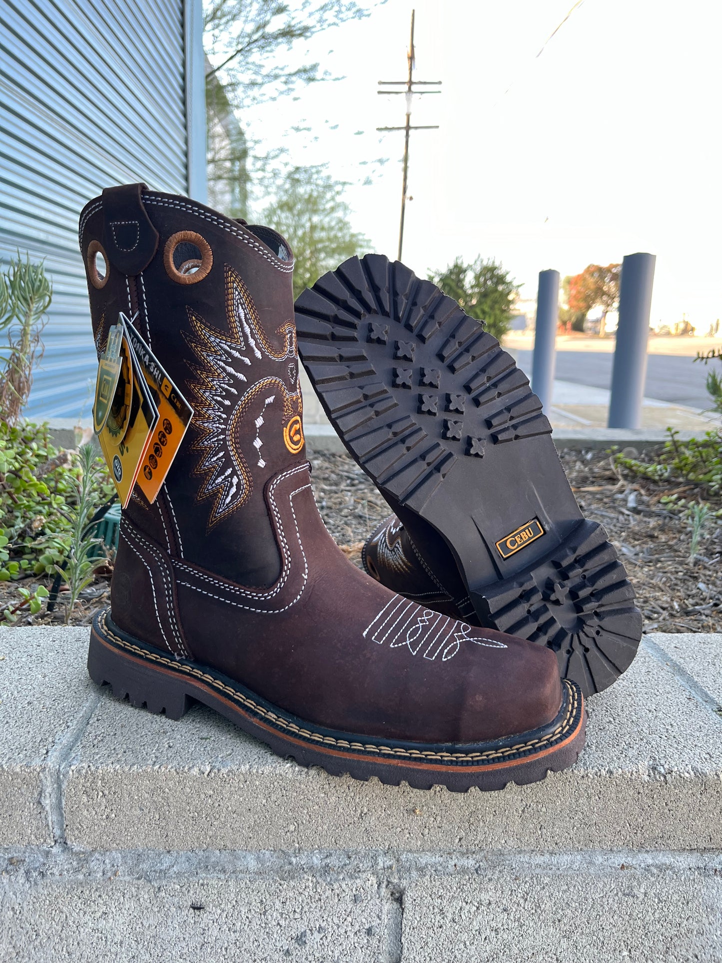 Men’s Cebu Rodeo “Pradera” Farmer Slip On Steel Toe Work Boot