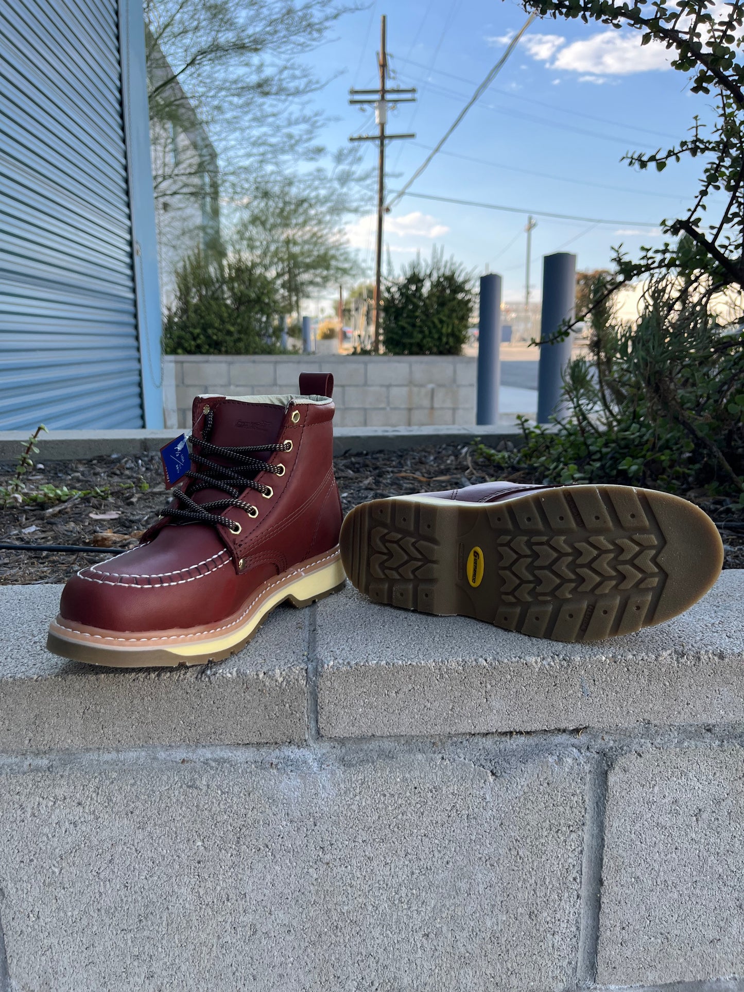 Men’s Guepardo 6” Wine Moc Soft Toe Work Boot