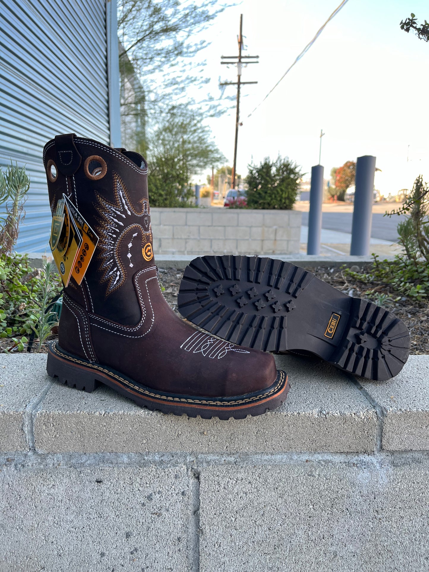 Men’s Cebu Rodeo “Pradera” Farmer Slip On Steel Toe Work Boot