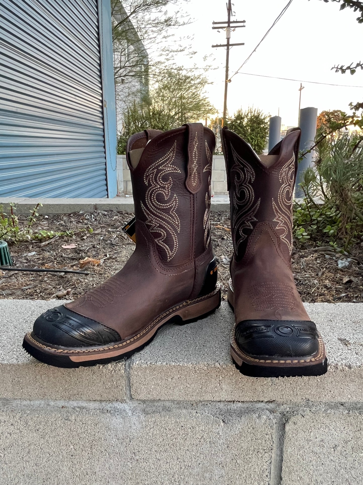 Men’s Cebu Rodeo Square Toe “TUCSON” Pull On Soft Toe Work Boot