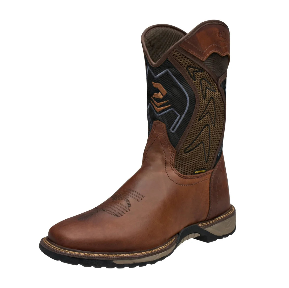 Men’s Cebu Rodeo Square Toe “Advantage” Waterproof Pull On Soft Toe Work Boot