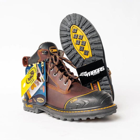 Men’s Cebu “BORCESHARK” Brown 6” Steel Toe Work Boot